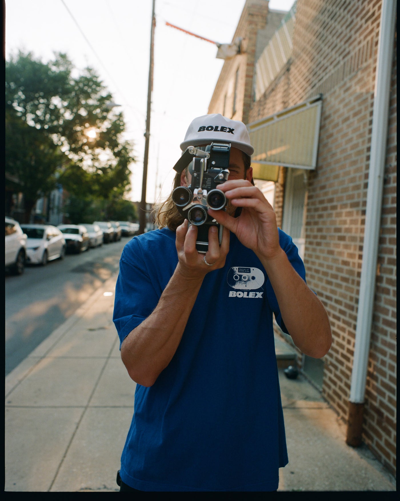 Bolex Schematic Tee Cobalt