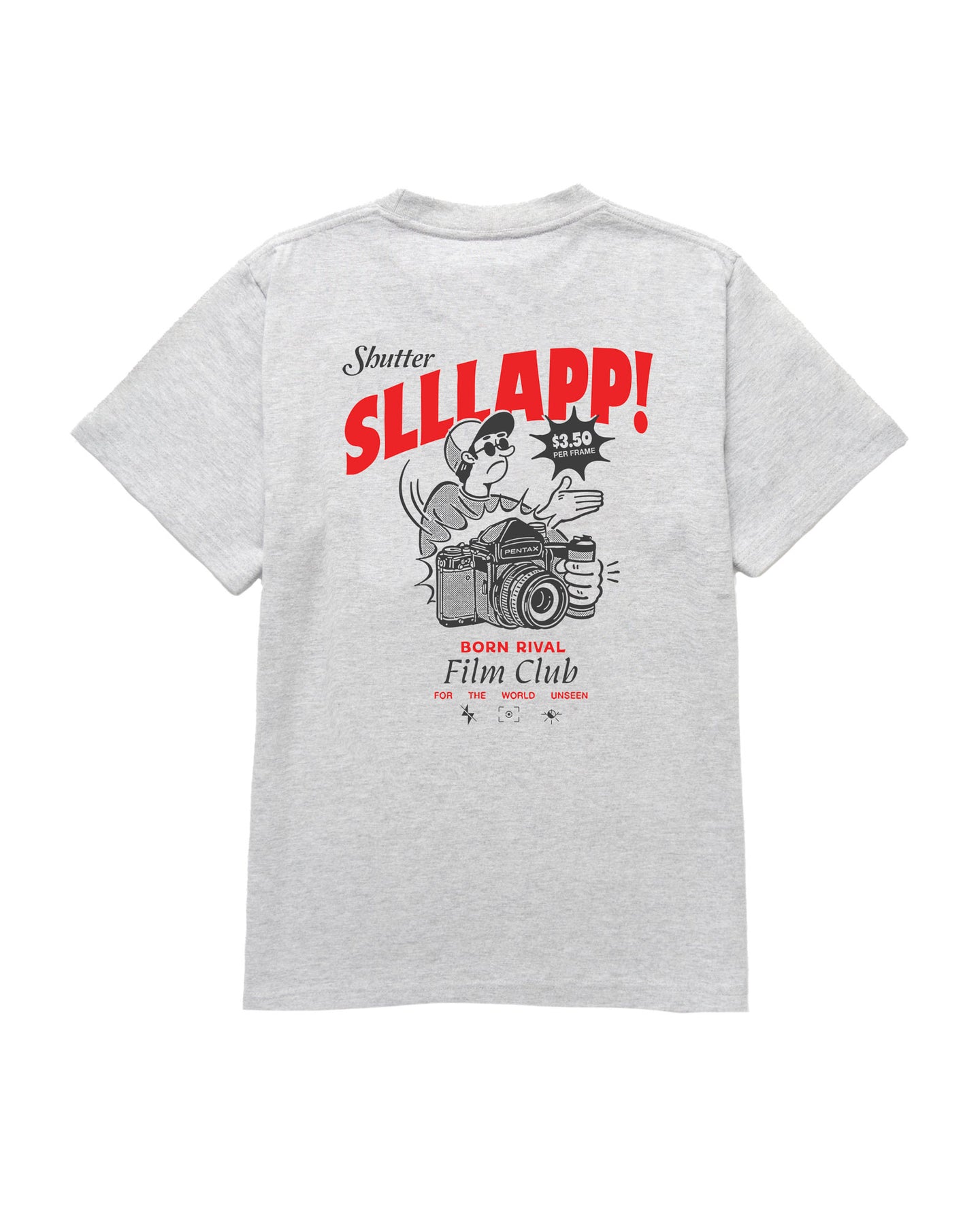 Shutter Slap Tee | Grey – BORN RIVAL
