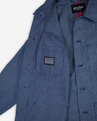 Archive Chore Coat | Indigo Ticking